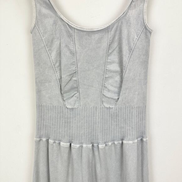 Free People Good Karma Flared Jumpsuit Athleisure Active Stretch Pilates Gray XS - Picture 6 of 11